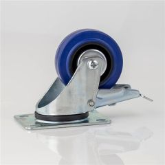 80mm Braked Blue Wheel Castor W0985/80